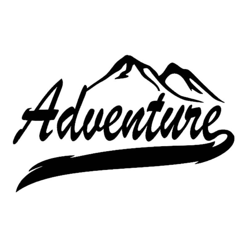 Outdoor Adventure Words - 車のステッカーおかしい冒険キャンプハイカー屋外スポーツマンのファッション自動車外装アクセサリービニールデカール、18センチメートル * 11センチメートル