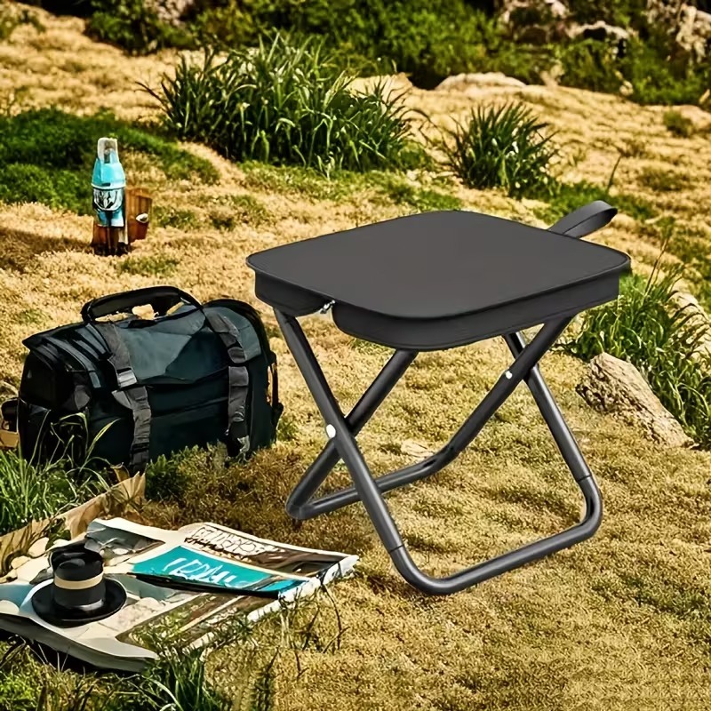 Outdoor Adventure With No Backpack - ポータブル折りたたみ式バックパックスツール軽量キャンプピクニック釣り用椅子メッシュバッグ付きアウトドアアドベンチャーシートハイキング旅行用