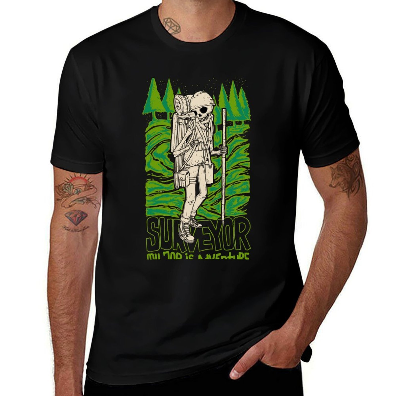 Outdoor Adventure Jobs - 私の仕事は冒険です Tシャツ サンブロックアウトドアTシャツ