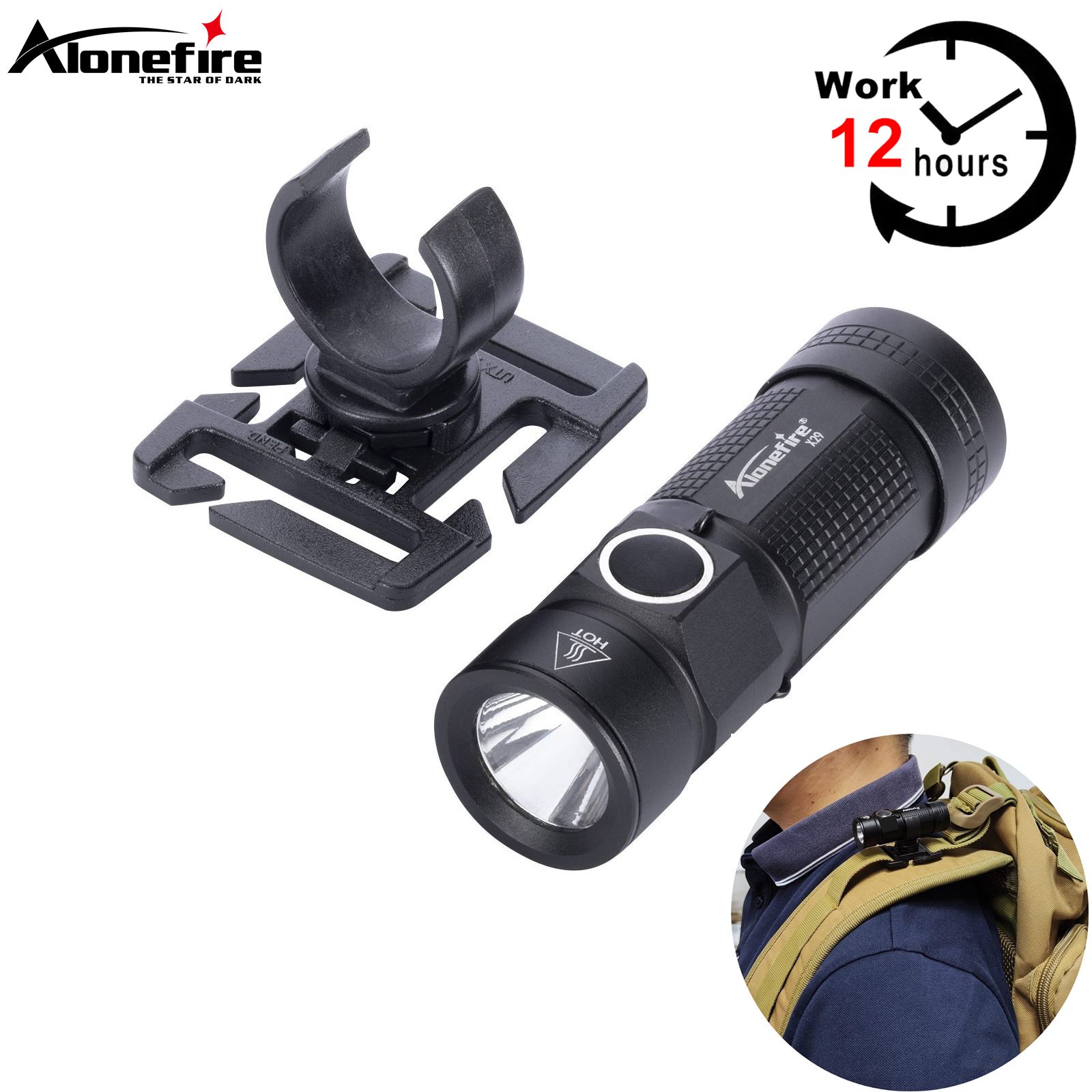 Outdoor Adventure With No Backpack - Xpg-ミニLEDポータブル懐中電灯,リングクリップ,屋外バックパック,帽子ポケット,ハイキングトーチ,12時間,仕事,c123a buds,x29