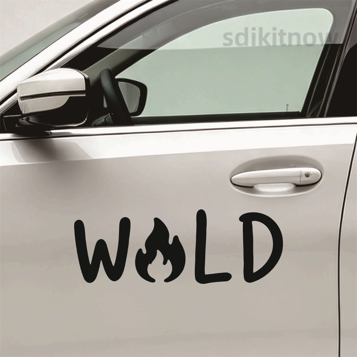 Outdoor Adventure Words - ワイルドファイヤーキャンプ ビニールカーステッカー アウトドアキャンプ 自然冒険 ウィンドウ 防水デカール