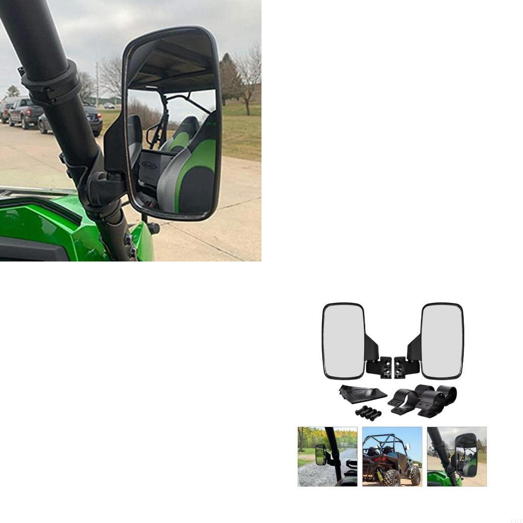 Outdoor Adventure Enthusiast - F1CF 車のサイドミラー飛散防止設計サイドミラーペア高耐久サイドミラー調整可能なクランプ付き車のスペアパーツ