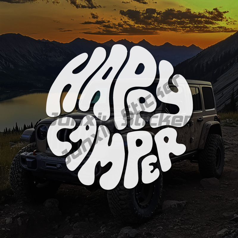 ハッピーキャンパー ボヘミアンスタイル クリップアート アウ - Outdoor Adventure Words のレビューと価格