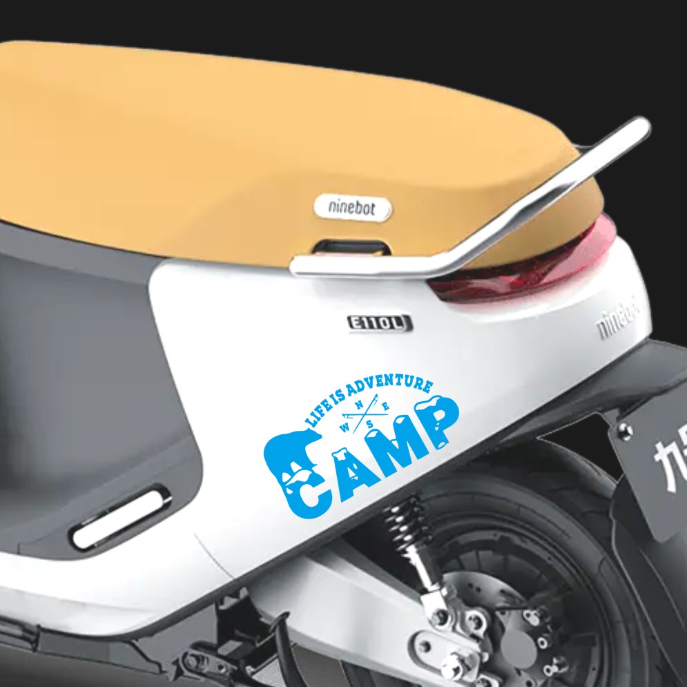 オフロードキャンピングカーステッカークマキャンプビニールデカ - Outdoor Adventure Words のレビューと価格