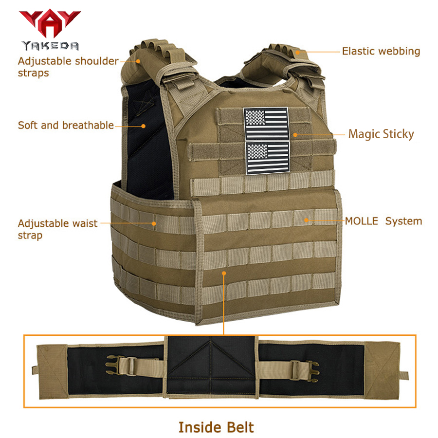 YAKEDA軽量通気性アウトドアベストMOLLEウェビングシ - Outdoor Adventure Training のレビューと価格
