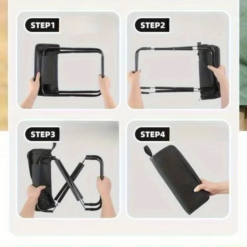 ポータブル折りたたみ式バックパックスツール軽量キャンプピクニ - Outdoor Adventure With No Backpack のレビューと価格