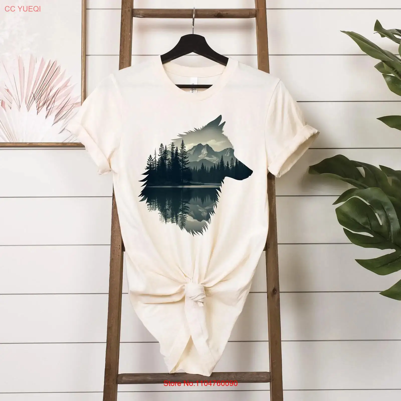 自然からインスピレーションを得たウルフTシャツ アウトドア愛 - Outdoor Adventure Enthusiast のレビューと価格
