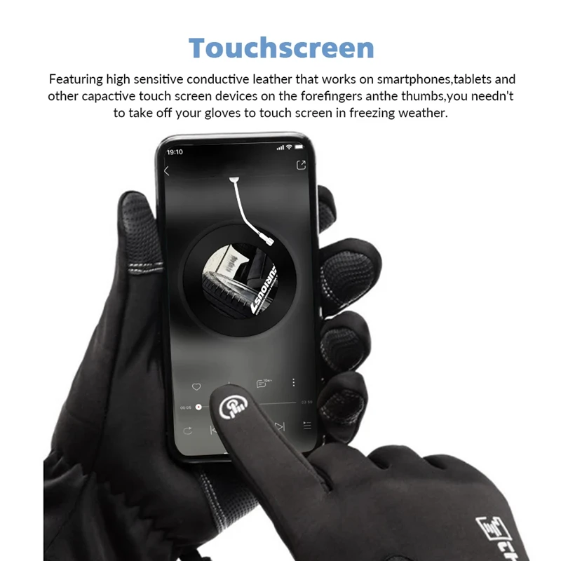 冬用手袋 サーマル タッチスクリーン 防水 防風 暖かい ラ - Outdoor Adventure Hours のレビューと価格