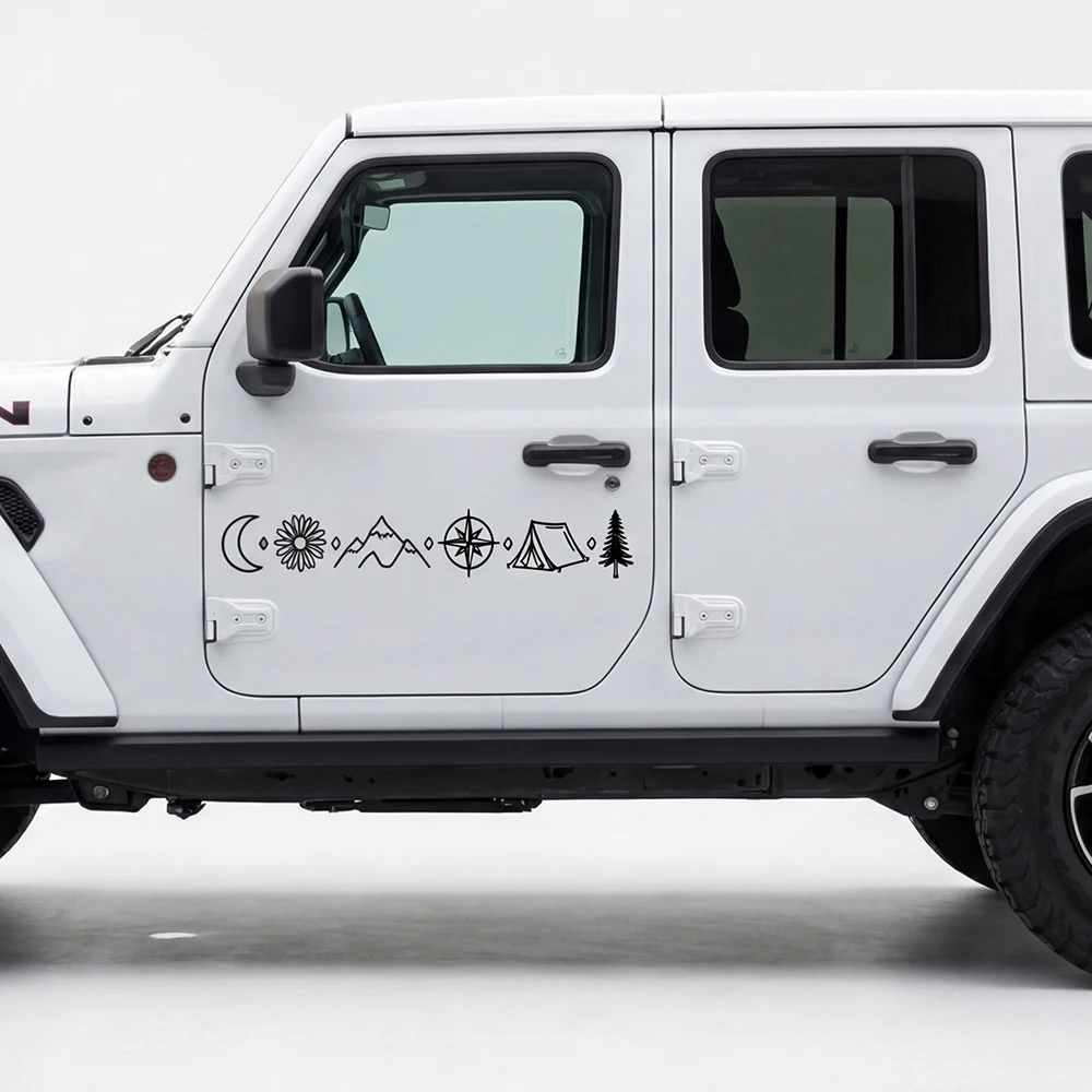 アウトドアアドベンチャーストーリーデザイン車のステッカーSU - Outdoor Adventure Words のレビューと価格