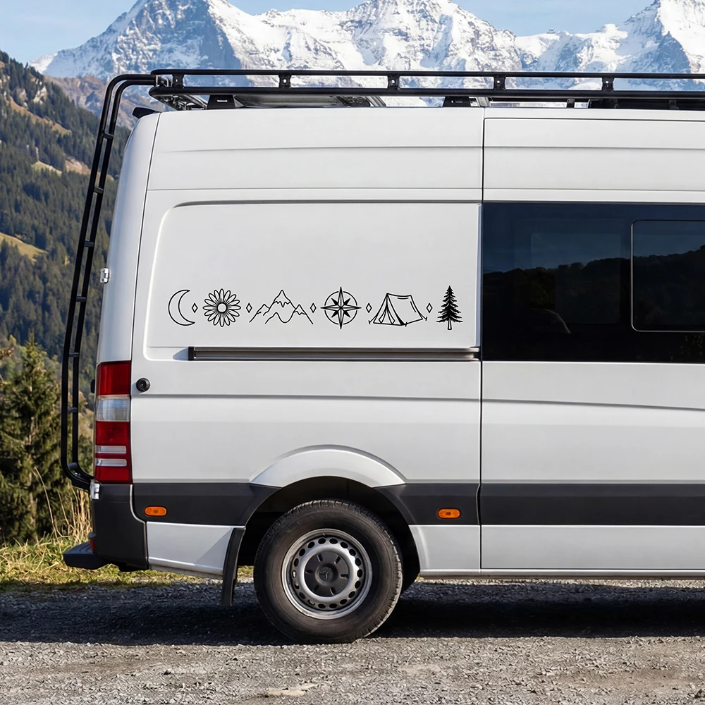 アウトドアアドベンチャーストーリーデザイン車のステッカーSU - Outdoor Adventure Words のレビューと価格