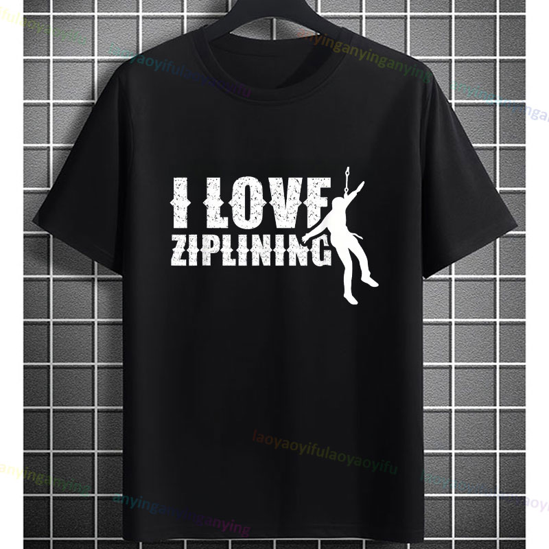 男性と女性のジップライン アドベンチャー グラフィック Tシ - Outdoor Adventure Zipline のレビューと価格