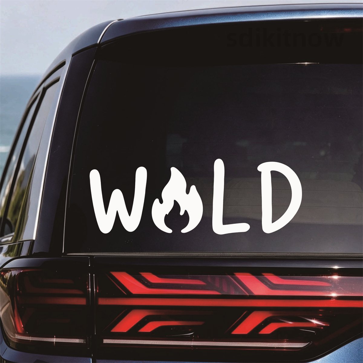 ワイルドファイヤーキャンプ ビニールカーステッカー アウトド - Outdoor Adventure Words のレビューと価格