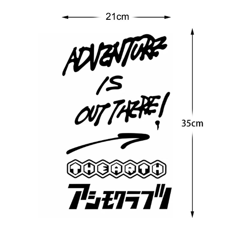 アウトドアキャンプ旅行車オートバイステッカーアドベンチャーは - Outdoor Adventure Words のレビューと価格