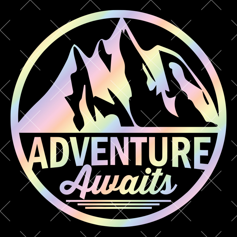冒険が待っています マウンテンキャンピングカー 車のステッカ - Outdoor Adventure Words のレビューと価格