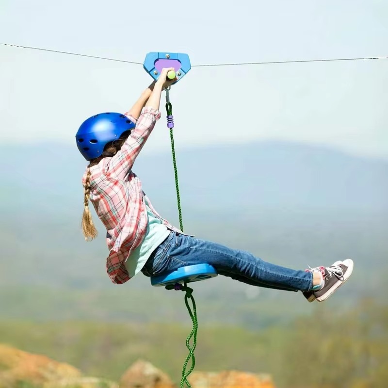 ジップラインゲームセット 屋外用ジップライン、耐久性のあるシ - Outdoor Adventure Zipline のレビューと価格