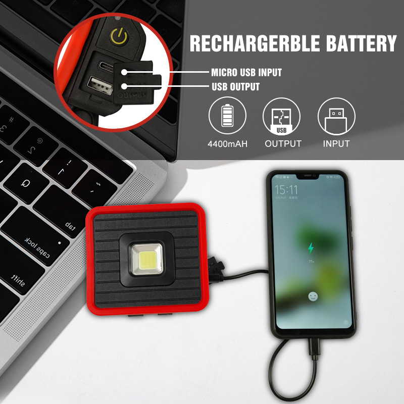 ポータブルLEDワークライト,USB充電式スタンド,バッテリ - Outdoor Adventure Jobs のレビューと価格